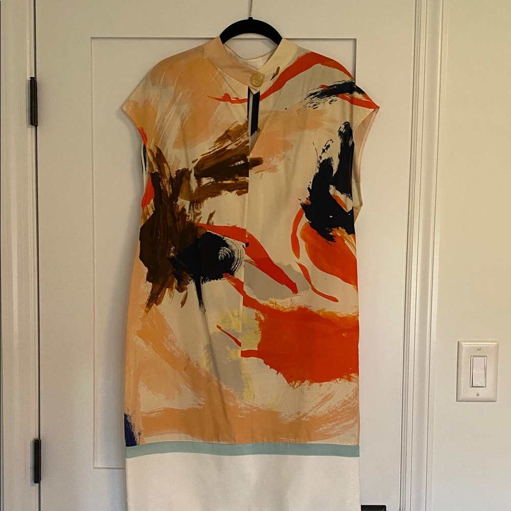 Abstract Print Dress